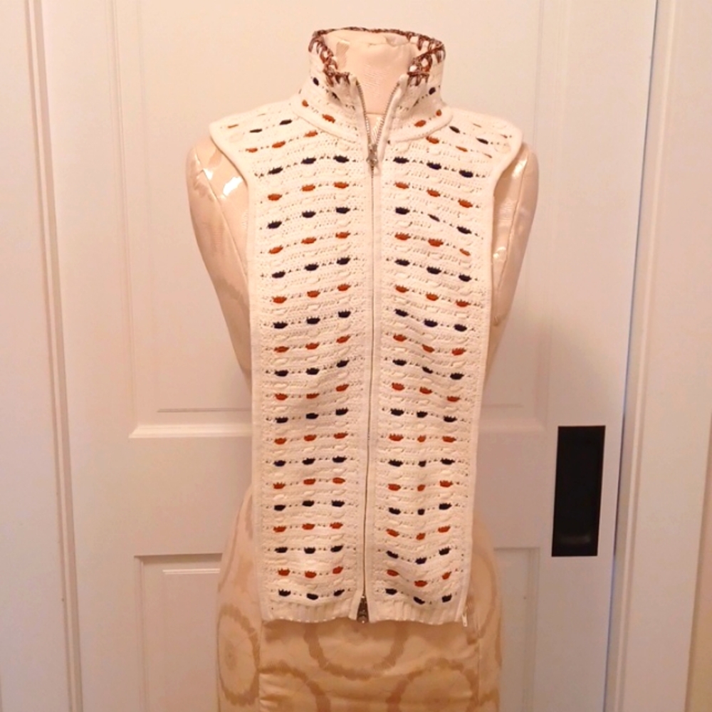 Veronica Beard Santo Linen & Cotton Dickey NWOT